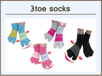 3-toe Socks